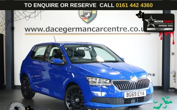 Used 2020 BLUE SKODA FABIA Hatchback 1.0 S Hatchback 5dr Petrol Manual Euro 6 (s/s) (60 ps) (reg. 2020-01-29) for sale in Altrincham