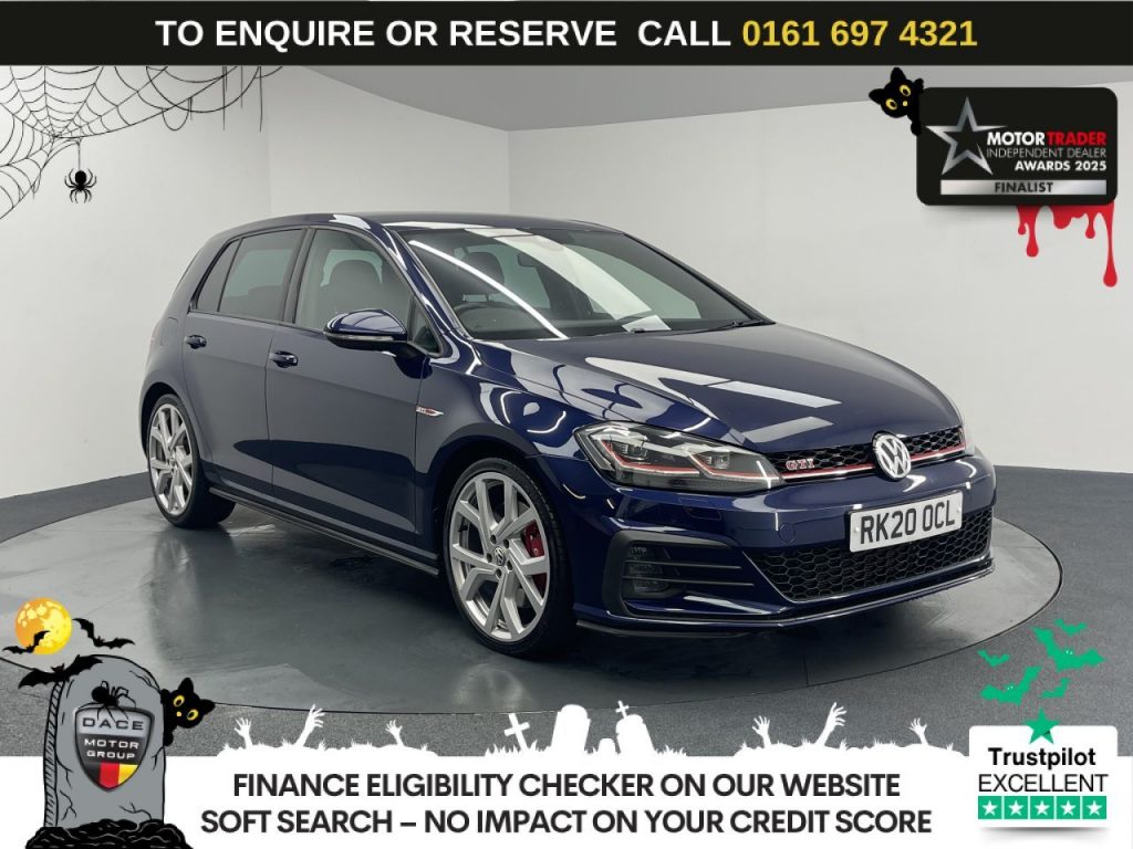 Used 2020 BLUE VOLKSWAGEN GOLF Hatchback 2.0 TSI GPF GTI Performance Hatchback 5dr Petrol DSG Euro 6 (s/s) (245 ps) (reg. 2020-03-01) for sale in Manchester