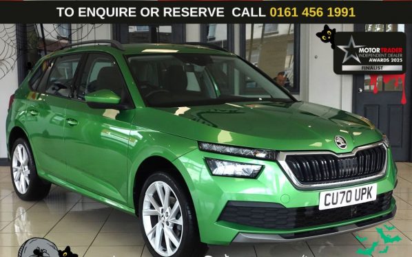 Used 2020 GREEN SKODA KAMIQ SUV 1.0 TSI SE SUV 5dr Petrol DSG Euro 6 (s/s) (115 ps) (reg. 2020-10-01) for sale in Wilmslow