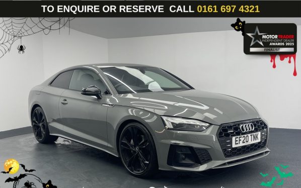 Used 2020 GREY AUDI A5 Coupe 2.0 TDI 40 Edition 1 Coupe 2dr Diesel S Tronic quattro Euro 6 (s/s) (190 ps) (reg. 2020-08-10) for sale in Manchester