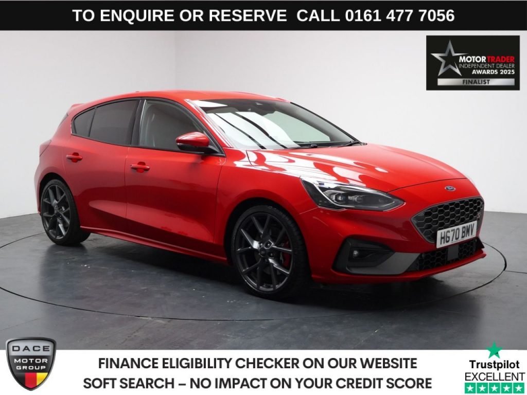 Used 2020 RED FORD FOCUS Hatchback 2.3T EcoBoost ST Hatchback 5dr Petrol Manual Euro 6 (s/s) (280 ps) (reg. 2020-09-05) for sale in Stockport