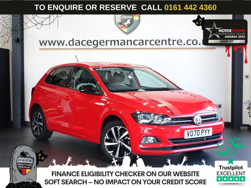 Used 2020 RED VOLKSWAGEN POLO Hatchback 1.0 TSI GPF beats Hatchback 5dr Petrol DSG Euro 6 (s/s) (95 ps) (reg. 2020-09-11) for sale in Altrincham
