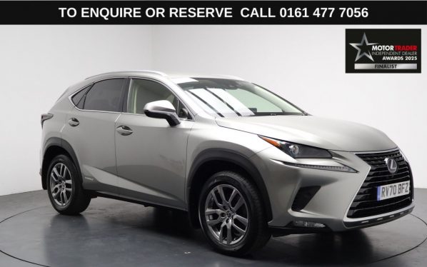 Used 2020 SILVER LEXUS NX SUV 2.5 300h GPF SUV 5dr Petrol Hybrid E-CVT 4WD Euro 6 (s/s) (197 ps) (reg. 2020-09-12) for sale in Stockport