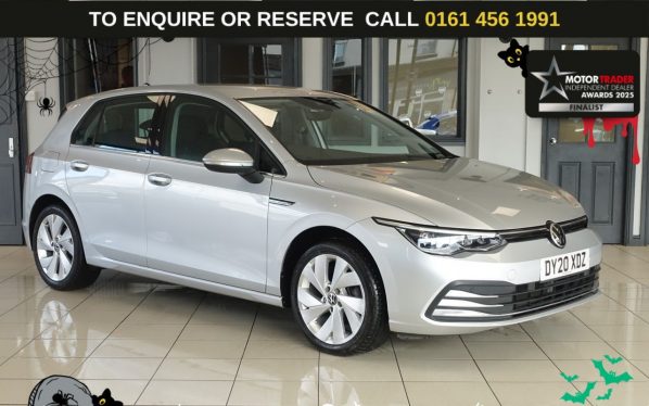 Used 2020 SILVER VOLKSWAGEN GOLF Hatchback 1.5 eTSI MHEV Style Hatchback 5dr Petrol Hybrid DSG Euro 6 (s/s) (150 ps) (reg. 2020-06-10) for sale in Wilmslow