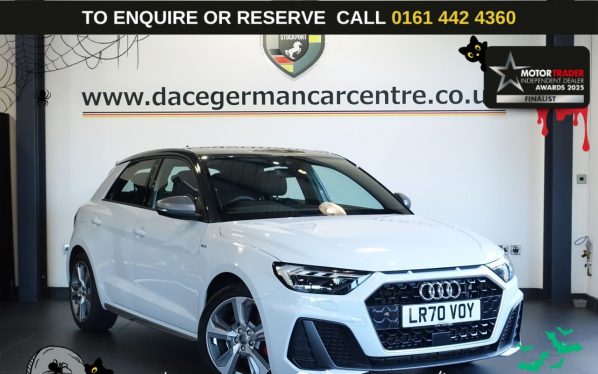Used 2020 WHITE AUDI A1 Hatchback 2.0 TFSI 40 S line Competition Sportback 5dr Petrol S Tronic Euro 6 (s/s) (200 ps) (reg. 2020-09-29) for sale in Altrincham