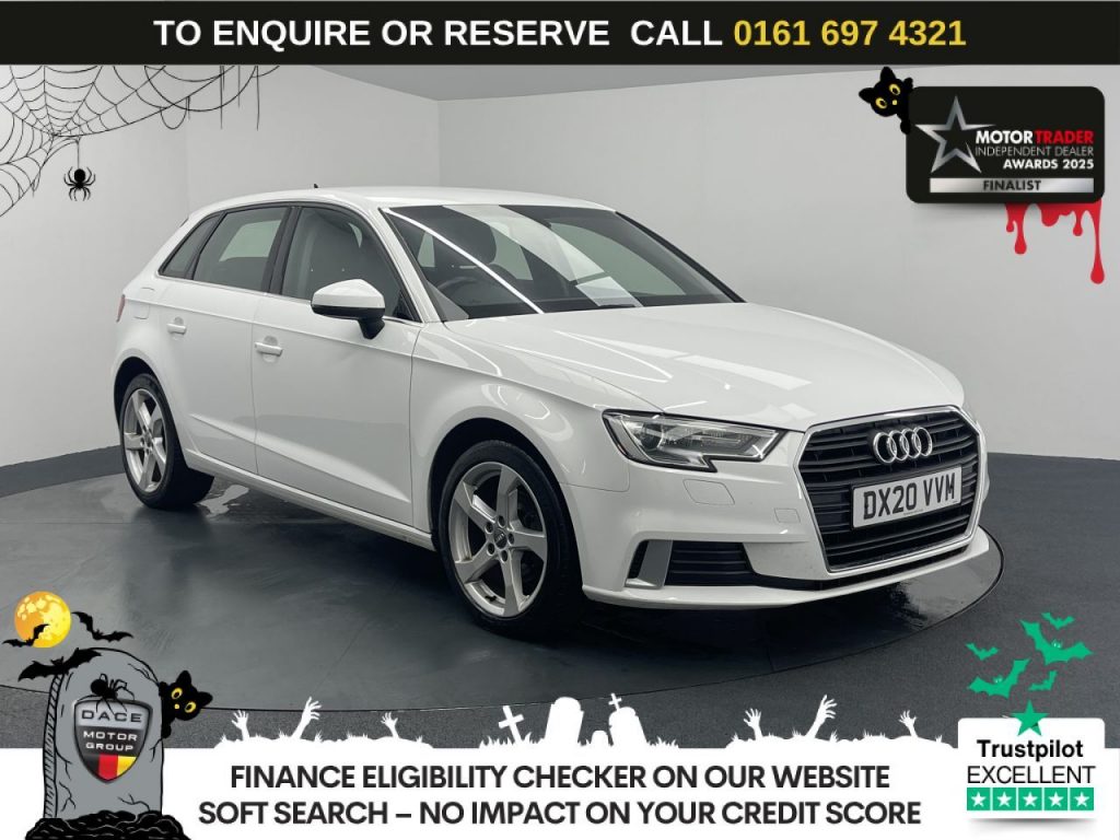 Used 2020 WHITE AUDI A3 Hatchback 2.0 TDI 35 Sport Sportback 5dr Diesel Manual Euro 6 (s/s) (150 ps) (reg. 2020-03-01) for sale in Manchester