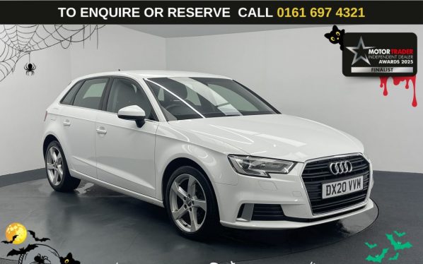 Used 2020 WHITE AUDI A3 Hatchback 2.0 TDI 35 Sport Sportback 5dr Diesel Manual Euro 6 (s/s) (150 ps) (reg. 2020-03-01) for sale in Manchester