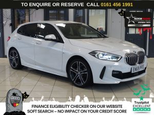 Used 2020 WHITE BMW 1 SERIES Hatchback 1.5 116d M Sport Hatchback 5dr Diesel DCT Euro 6 (s/s) (116 ps) (reg. 2020-02-24) for sale in Wilmslow