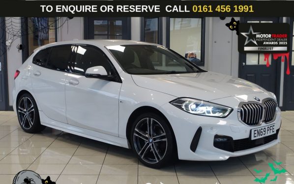 Used 2020 WHITE BMW 1 SERIES Hatchback 1.5 116d M Sport Hatchback 5dr Diesel DCT Euro 6 (s/s) (116 ps) (reg. 2020-02-24) for sale in Wilmslow