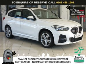Used 2020 WHITE BMW X1 SUV 1.5 18i M Sport SUV 5dr Petrol DCT sDrive Euro 6 (s/s) (140 ps) (reg. 2020-07-16) for sale in Wilmslow