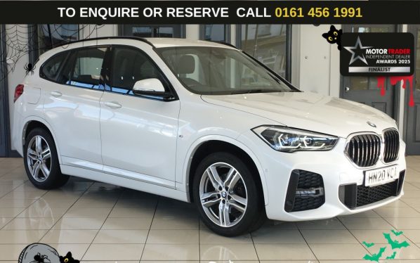 Used 2020 WHITE BMW X1 SUV 1.5 18i M Sport SUV 5dr Petrol DCT sDrive Euro 6 (s/s) (140 ps) (reg. 2020-07-16) for sale in Wilmslow