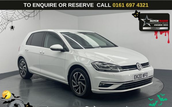 Used 2020 WHITE VOLKSWAGEN GOLF Hatchback 1.5 TSI EVO Match Edition Hatchback 5dr Petrol DSG Euro 6 (s/s) (150 ps) (reg. 2020-07-25) for sale in Manchester