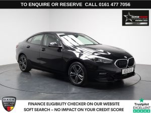 Used 2021 BLACK BMW 2 SERIES GRAN COUPE Saloon 2.0 218d Sport (LCP) Saloon 4dr Diesel Auto Euro 6 (s/s) (150 ps) (reg. 2021-07-30) for sale in Stockport