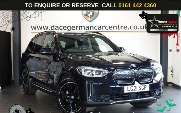 Used 2021 BLACK BMW IX3 SUV 80kWh Premier Edition Pro SUV 5dr Electric Auto (286 ps) (reg. 2021-08-25) for sale in Altrincham