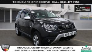 Used 2021 BLACK DACIA DUSTER SUV 1.0 TCe Comfort SUV 5dr Petrol Manual Euro 6 (s/s) (90 ps) (reg. 2021-03-22) for sale in Stockport