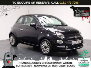 Used 2021 BLACK FIAT 500 Hatchback 1.0 MHEV Dolcevita Hatchback 3dr Petrol Manual Euro 6 (s/s) (70 bhp) (reg. 2021-12-18) for sale in Stockport
