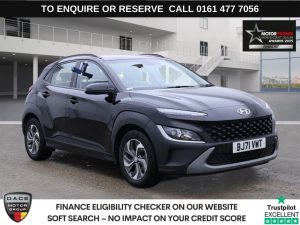 Used 2021 BLACK HYUNDAI KONA SUV 1.6 h-GDi SE Connect SUV 5dr Petrol Hybrid DCT Euro 6 (s/s) (141 ps) (reg. 2021-10-25) for sale in Stockport
