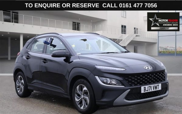 Used 2021 BLACK HYUNDAI KONA SUV 1.6 h-GDi SE Connect SUV 5dr Petrol Hybrid DCT Euro 6 (s/s) (141 ps) (reg. 2021-10-25) for sale in Stockport