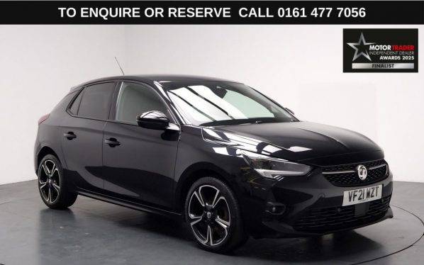 Used 2021 BLACK VAUXHALL CORSA Hatchback 1.2 Turbo SRi Hatchback 5dr Petrol Manual Euro 6 (s/s) (100 ps) (reg. 2021-08-31) for sale in Stockport