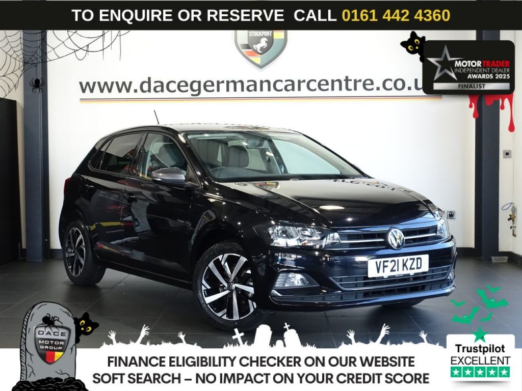 Used 2021 BLACK VOLKSWAGEN POLO Hatchback 1.0 EVO beats Hatchback 5dr Petrol Manual Euro 6 (s/s) (80 ps) (reg. 2021-07-31) for sale in Altrincham