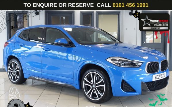 Used 2021 BLUE BMW X2 SUV 1.5 25e 10kWh M Sport SUV 5dr Petrol Plug-in Hybrid Auto xDrive Euro 6 (s/s) (220 ps) (reg. 2021-03-31) for sale in Wilmslow