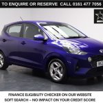 Used 2021 BLUE HYUNDAI I10 Hatchback 1.2 SE Connect Hatchback 5dr Petrol Manual Euro 6 (s/s) (84 ps) (reg. 2021-07-22) for sale in Stockport