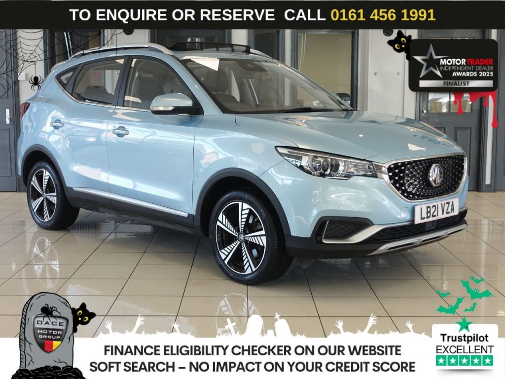 Used 2021 BLUE MG MG ZS SUV 44.5kWh Exclusive SUV 5dr Electric Auto (143 ps) (reg. 2021-05-28) for sale in Wilmslow
