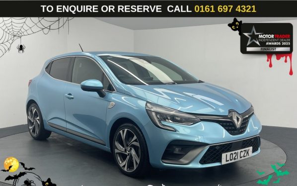 Used 2021 BLUE RENAULT CLIO Hatchback 1.3 TCe RS Line Hatchback 5dr Petrol EDC Euro 6 (s/s) (130 ps) (reg. 2021-03-05) for sale in Manchester