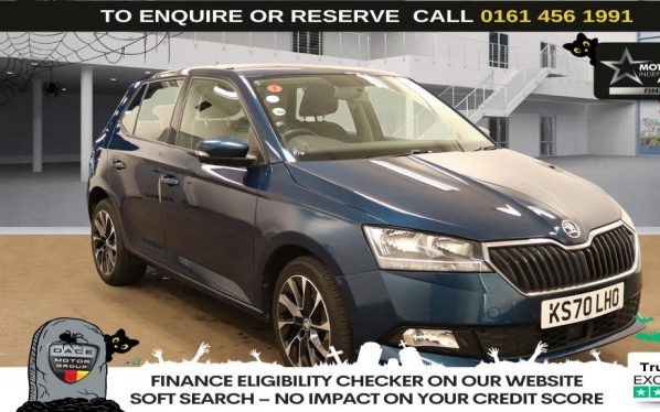 Used 2021 BLUE SKODA FABIA Hatchback 1.0 TSI SE Drive Hatchback 5dr Petrol Manual Euro 6 (s/s) (95 ps) (reg. 2021-01-15) for sale in Wilmslow