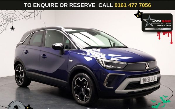 Used 2021 BLUE VAUXHALL CROSSLAND SUV 1.2 SRi Nav SUV 5dr Petrol Manual Euro 6 (s/s) (83 ps) (reg. 2021-07-29) for sale in Stockport