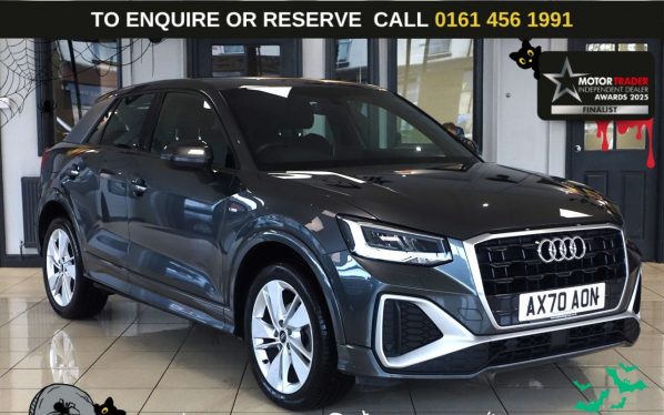 Used 2021 GREY AUDI Q2 SUV 1.5 TFSI CoD 35 S line SUV 5dr Petrol S Tronic Euro 6 (s/s) (150 ps) (reg. 2021-01-25) for sale in Wilmslow