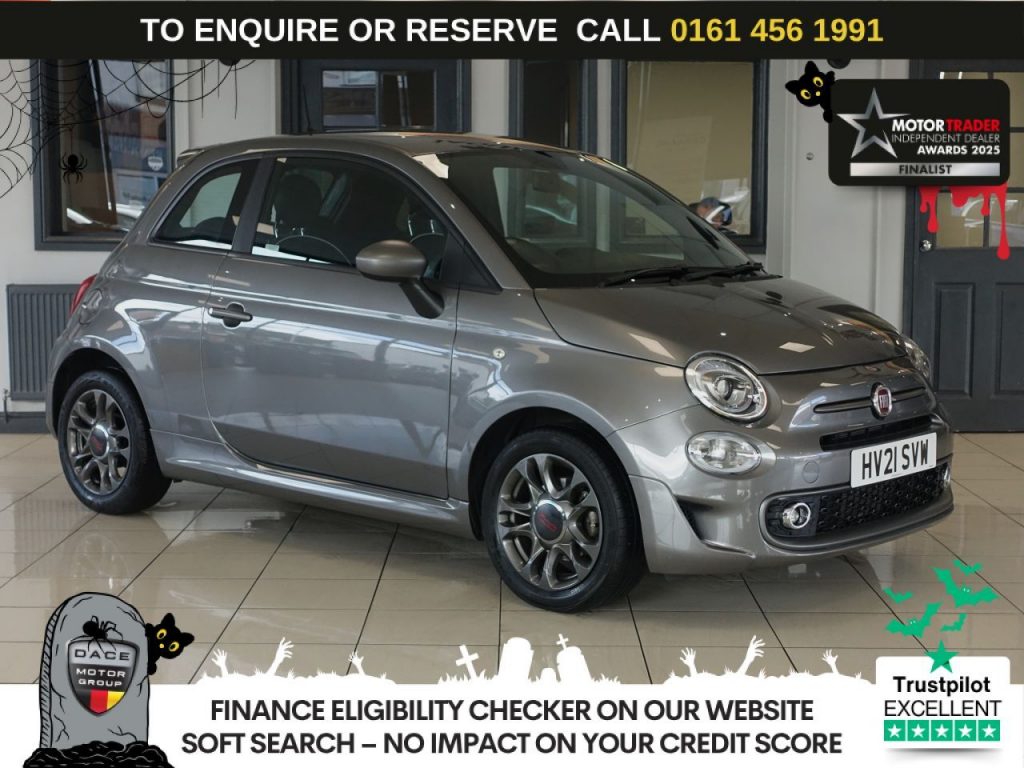 Used 2021 GREY FIAT 500 Hatchback 1.0 MHEV Sport Hatchback 3dr Petrol Manual Euro 6 (s/s) (70 bhp) (reg. 2021-03-31) for sale in Wilmslow