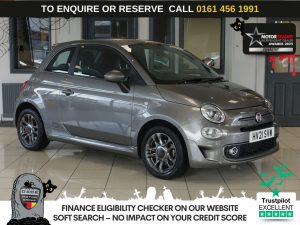 Used 2021 GREY FIAT 500 Hatchback 1.0 MHEV Sport Hatchback 3dr Petrol Manual Euro 6 (s/s) (70 bhp) (reg. 2021-03-31) for sale in Wilmslow