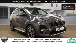 Used 2021 GREY KIA SPORTAGE SUV 1.6 CRDi MHEV GT-Line S SUV 5dr Diesel Hybrid Manual Euro 6 (s/s) (134 bhp) (reg. 2021-03-30) for sale in Stockport