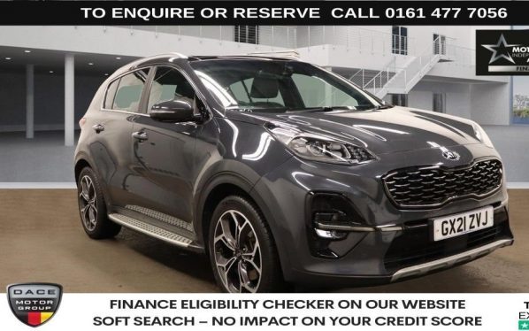 Used 2021 GREY KIA SPORTAGE SUV 1.6 CRDi MHEV GT-Line S SUV 5dr Diesel Hybrid Manual Euro 6 (s/s) (134 bhp) (reg. 2021-03-30) for sale in Stockport