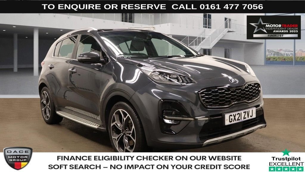 Used 2021 GREY KIA SPORTAGE SUV 1.6 CRDi MHEV GT-Line S SUV 5dr Diesel Hybrid Manual Euro 6 (s/s) (134 bhp) (reg. 2021-03-30) for sale in Stockport