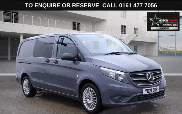 Used 2021 GREY MERCEDES-BENZ VITO Combi Van 2.0 119 CDI Premium Crew Van Double Cab 5dr Diesel G-Tronic RWD L2 Euro 6 (s/s) (LWB) (190 ps) (reg. 2021-06-29) for sale in Stockport