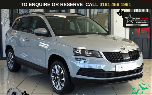 Used 2021 GREY SKODA KAROQ SUV 1.5 TSI ACT SE Drive SUV 5dr Petrol Manual Euro 6 (s/s) (150 ps) (reg. 2021-05-01) for sale in Wilmslow