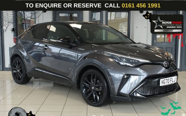 Used 2021 GREY TOYOTA C-HR SUV 1.8 VVT-h GR SPORT SUV 5dr Petrol Hybrid CVT Euro 6 (s/s) (122 ps) (reg. 2021-02-26) for sale in Wilmslow