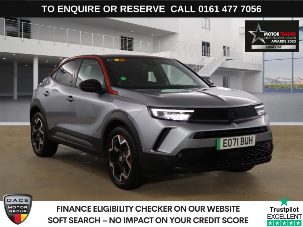 Used 2021 GREY VAUXHALL MOKKA ELECTRIC SUV 50kWh SRi Nav Premium SUV 5dr Electric Auto (136 ps) (reg. 2021-09-09) for sale in Stockport