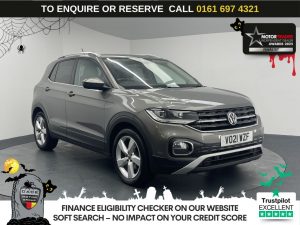 Used 2021 GREY VOLKSWAGEN T-CROSS SUV 1.0 TSI SEL SUV 5dr Petrol DSG Euro 6 (s/s) (110 ps) (reg. 2021-04-30) for sale in Manchester