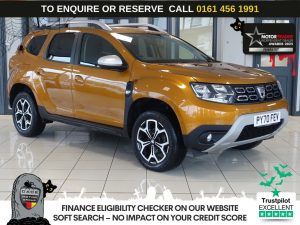 Used 2021 ORANGE DACIA DUSTER SUV 1.3 TCe Prestige SUV 5dr Petrol Manual Euro 6 (s/s) (130 ps) (reg. 2021-01-08) for sale in Wilmslow