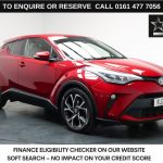 Used 2021 RED TOYOTA C-HR SUV 2.0 VVT-h GPF Design SUV 5dr Petrol Hybrid CVT Euro 6 (s/s) (184 ps) (reg. 2021-06-30) for sale in Stockport