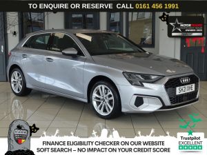 Used 2021 SILVER AUDI A3 Hatchback 1.0 TFSI 30 Sport Sportback 5dr Petrol S Tronic Euro 6 (s/s) (110 ps) (reg. 2021-06-09) for sale in Wilmslow