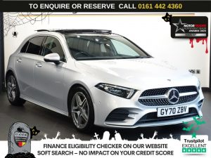 Used 2021 SILVER MERCEDES-BENZ A-CLASS Hatchback 2.0 A250 AMG Line (Premium Plus 2) Hatchback 5dr Petrol 7G-DCT Euro 6 (s/s) (224 ps) (reg. 2021-02-16) for sale in Altrincham