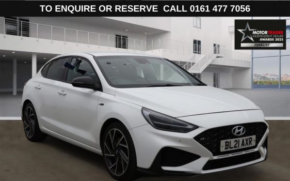 Used 2021 WHITE HYUNDAI I30 Hatchback 1.5 T-GDi MHEV N Line Fastback 5dr Petrol Hybrid Manual Euro 6 (s/s) (159 ps) (reg. 2021-03-12) for sale in Stockport