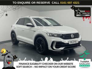 Used 2021 WHITE VOLKSWAGEN T-ROC SUV 2.0 TSI R SUV 5dr Petrol DSG 4Motion Euro 6 (s/s) (300 ps) (reg. 2021-03-31) for sale in Manchester