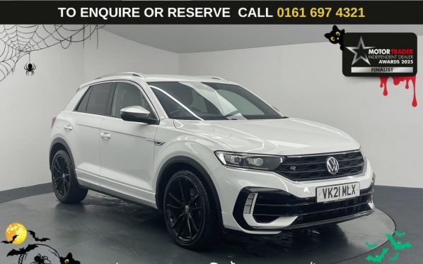 Used 2021 WHITE VOLKSWAGEN T-ROC SUV 2.0 TSI R SUV 5dr Petrol DSG 4Motion Euro 6 (s/s) (300 ps) (reg. 2021-03-31) for sale in Manchester
