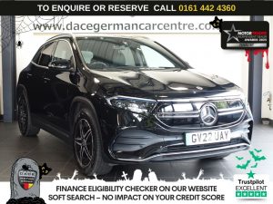 Used 2022 BLACK MERCEDES-BENZ EQA SUV EQA 250+ 70.5kWh AMG Line SUV 5dr Electric Auto (190 ps) (reg. 2022-07-29) for sale in Altrincham