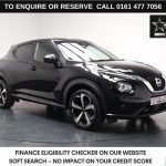 Used 2022 BLACK NISSAN JUKE SUV 1.0 DIG-T Tekna SUV 5dr Petrol Manual Euro 6 (s/s) (114 ps) (reg. 2022-03-31) for sale in Stockport